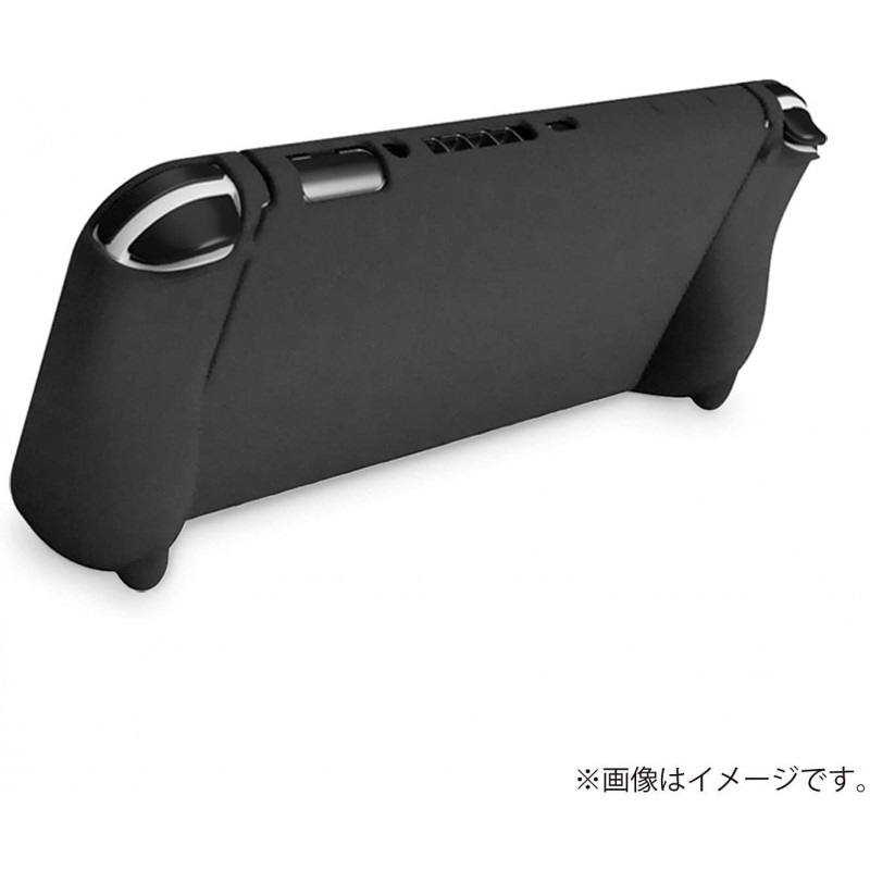 Silicon Grip Cover for Nintendo Switch OLED Model (Black)