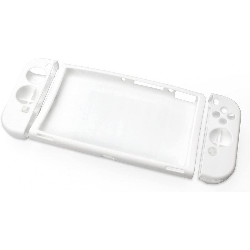 Silicon Grip Cover for Nintendo Switch OLED Model (White)