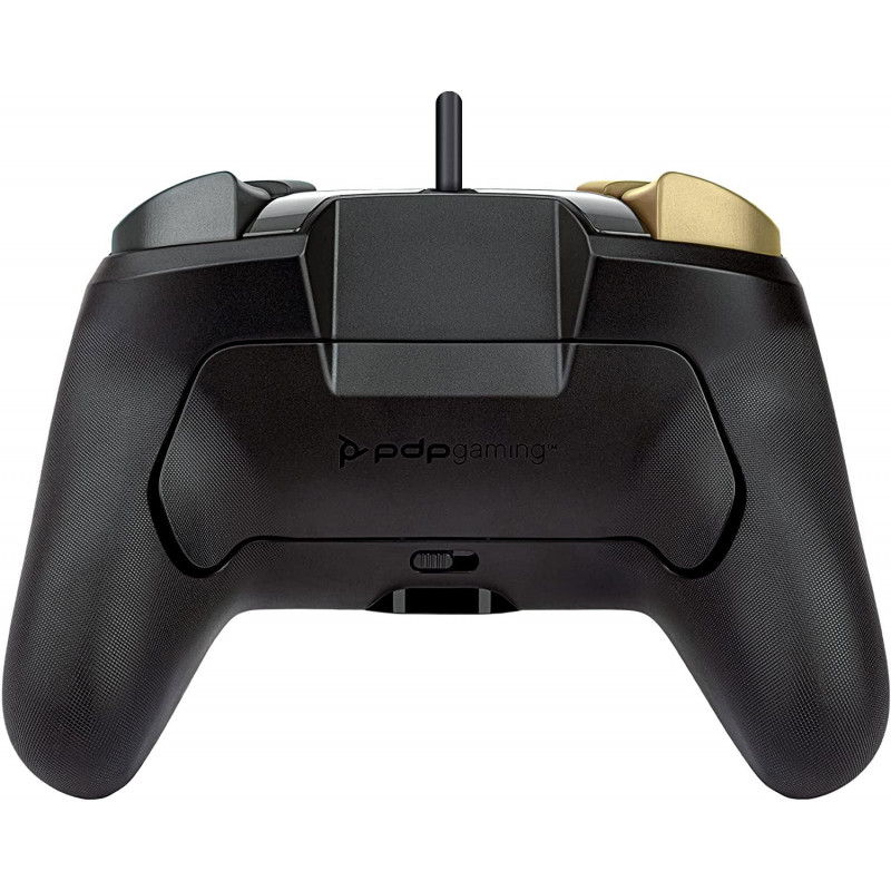 Faceoff Deluxe Wired Pro Controller for Nintendo Switch Zelda Breath of the Wild (Gold / Black)