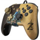 Faceoff Deluxe Wired Pro Controller for Nintendo Switch Zelda Breath of the Wild (Gold / Black)