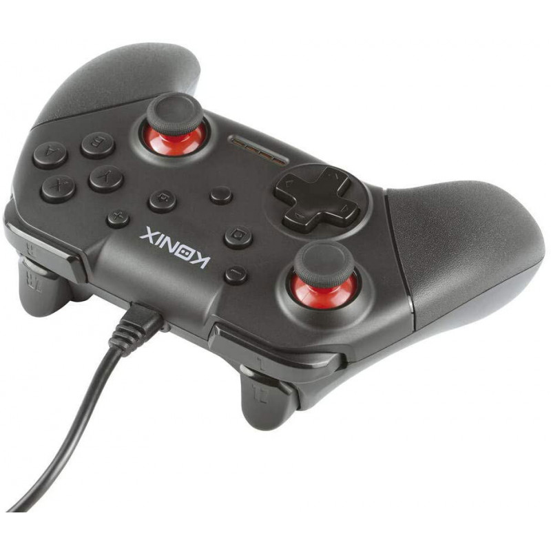 KONIX Switch Wired Controller for Nintendo Switch (Black)