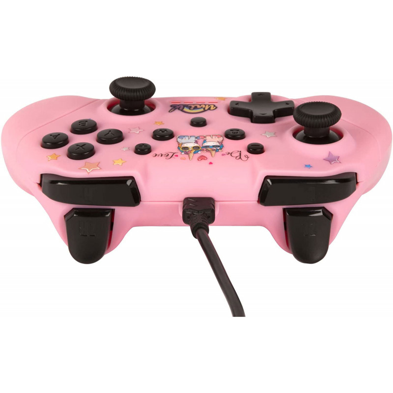 Konix Unik Switch Wired Controller for Nintendo Switch (Be Love Pink)