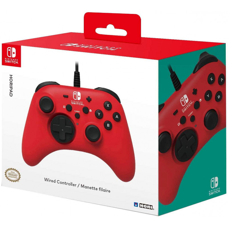 HORI HORIPAD Wired Controller for Nintendo Switch (Red)