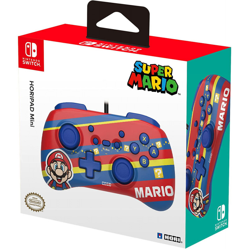 HORI HORIPAD Mini Wired Controller Pad for Kids for Nintendo Switch (Mario)