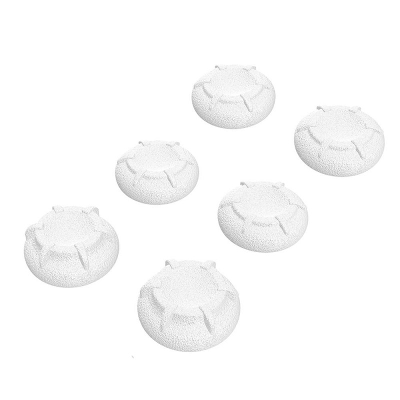 CYBER?Analog Stick Cover High Grade 6 Pieces for Nintendo Switch Pro Controller (White)