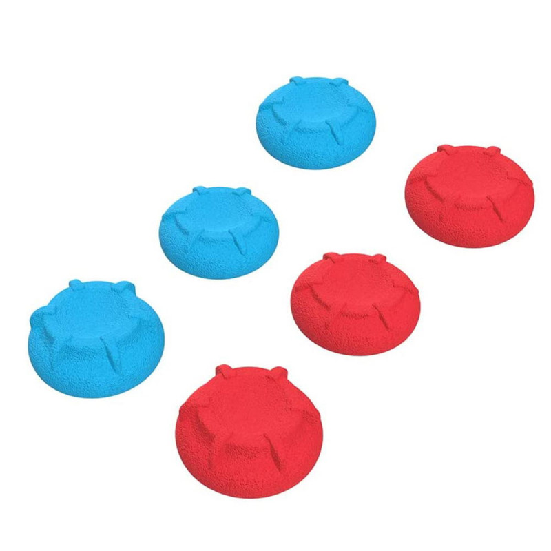 CYBER?Analog Stick Cover High Grade 6 Pieces for Nintendo Switch Pro Controller (Blue x Red)