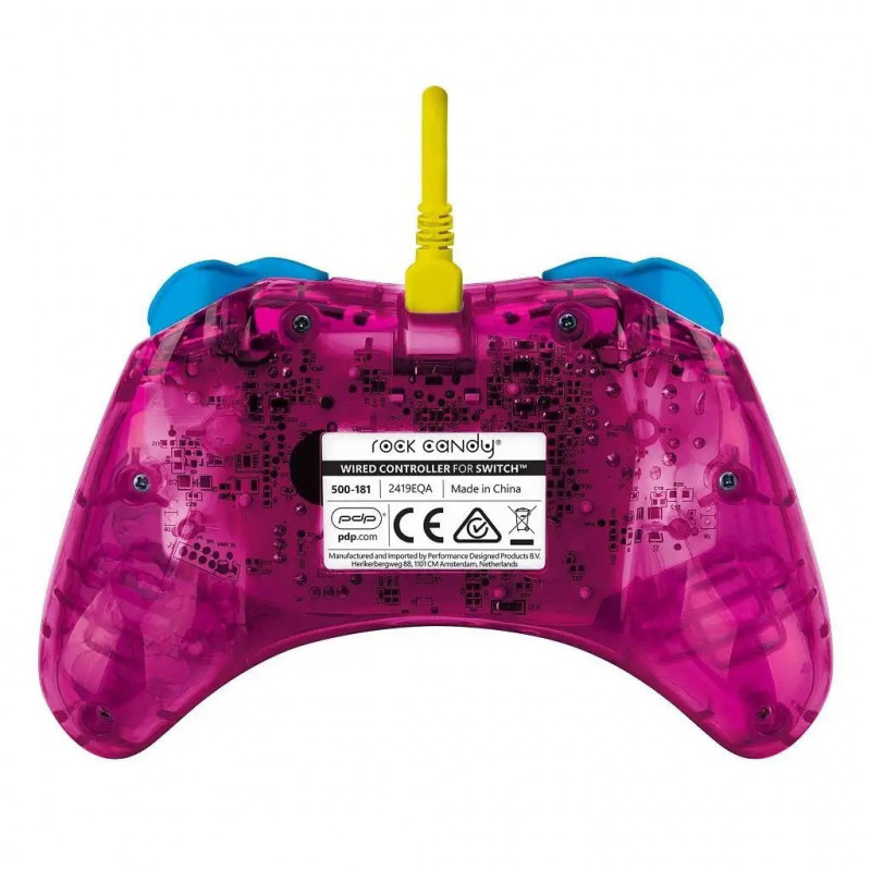 Rock Candy Wired Controller for Nintendo Switch (Peach)