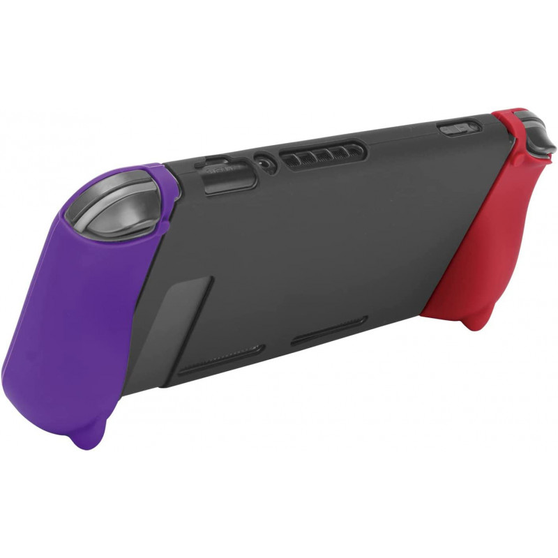 Silicon Grip Cover for Nintendo Switch (Deep Red x Deep Purple)