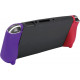 Silicon Grip Cover for Nintendo Switch OLED Model (Deep Red x Deep Purple)