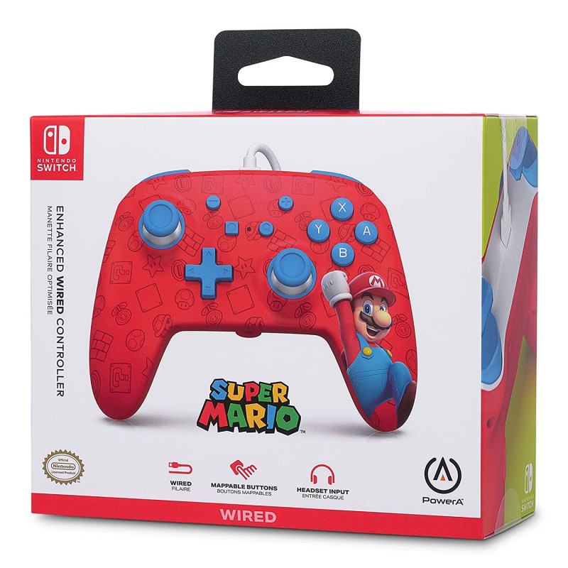 PowerA Wired Controller for Nintendo Switch (Woo-hoo! Mario)