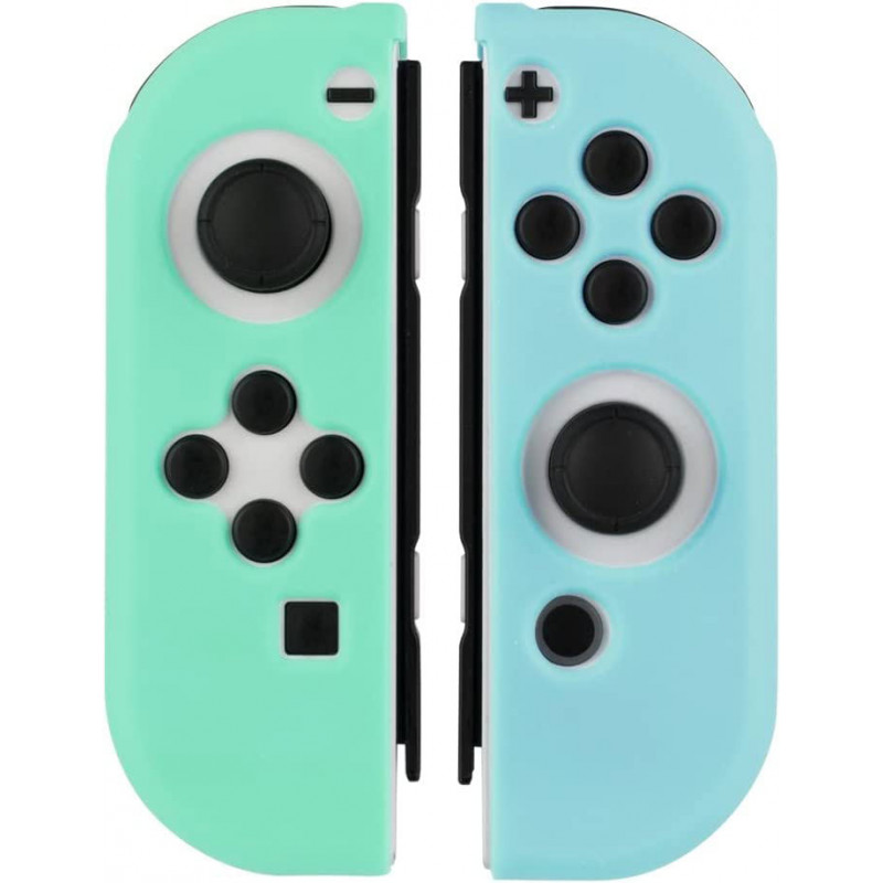 Silicone Protector Plus for Joy-Con (Light Green x Light Blue)