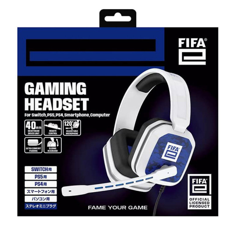 FIFAe Gaming Headset for Switch / PS5 / PS4 (White)