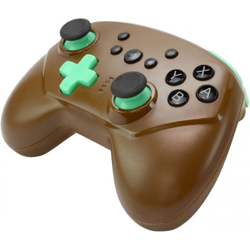 Wireless Battle Pad Turbo Pro for Nintendo Switch (Brown x Emerald)