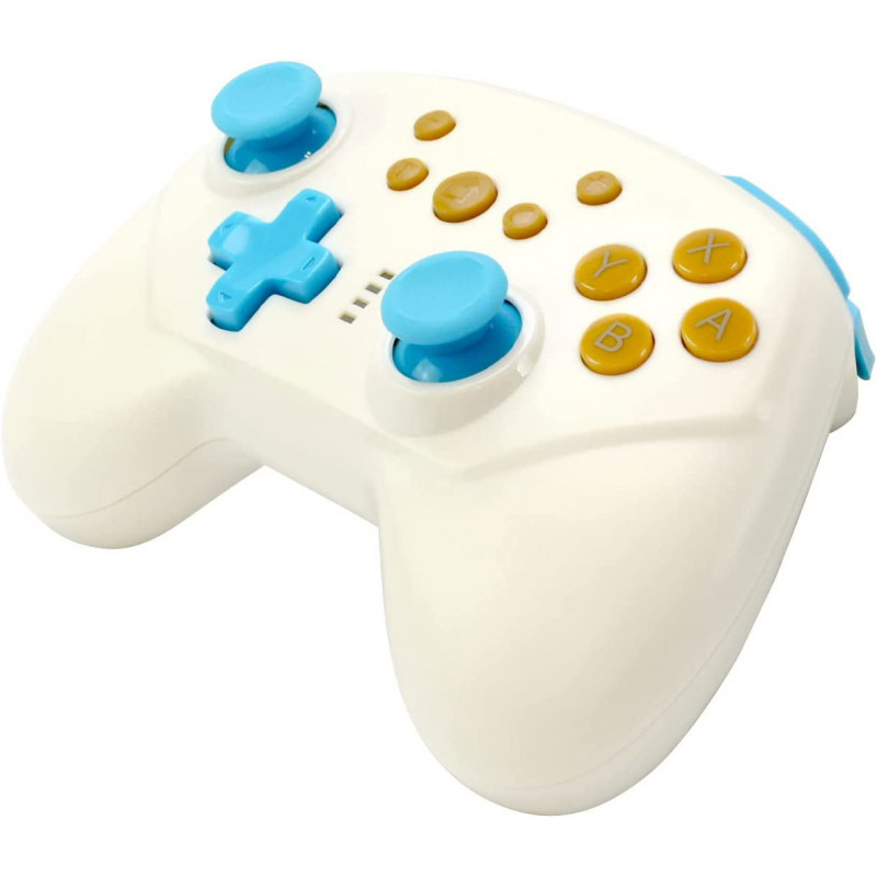 Wireless Battle Pad Turbo Pro for Nintendo Switch (Off White x Sky Blue)