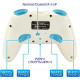 HG Wireless Battle Pad Turbo Pro SW for Nintendo Switch (Off White x Sky Blue)