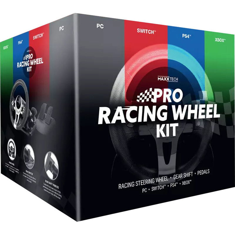 Maxx Tech Pro Racing Wheel Kit For PC / Xbox / PS4 / Switch