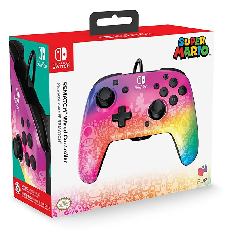 PDP Rematch Wired Controller for Nintendo Switch (Star Spectrum)