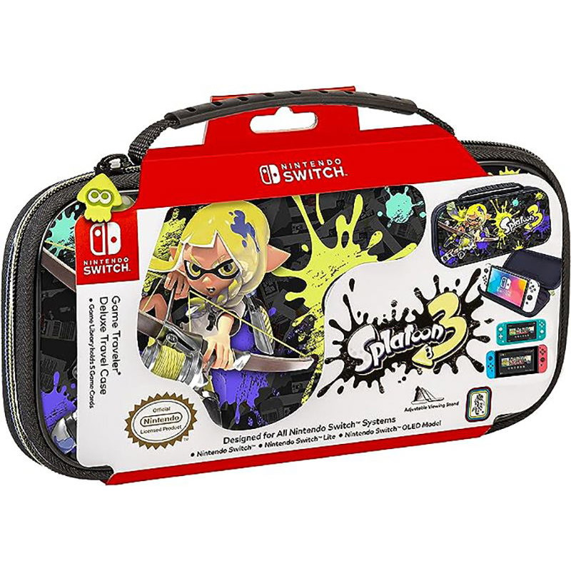 Game Traveler Deluxe Travel Case Splatoon 3 for Nintendo Switch