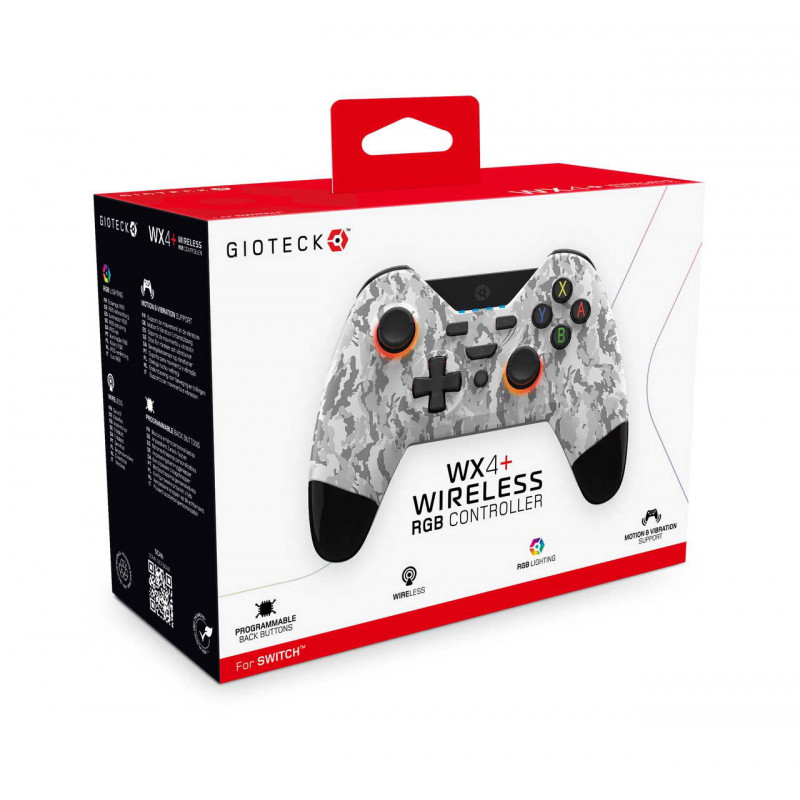 Gioteck WX-4 Wireless RGB Controller for Switch (Light Camo)