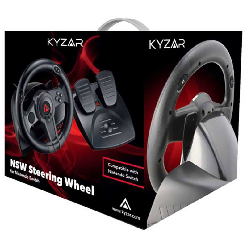 Kyzar Steering Wheel With Pedals for Switch