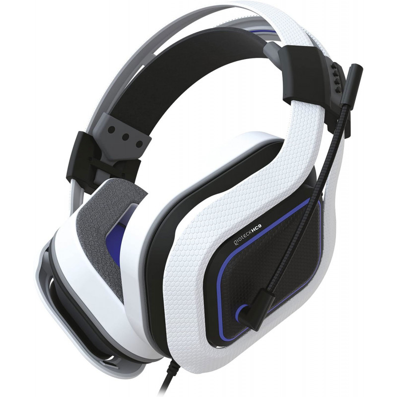 Gioteck HC9 Stereo Gaming Headset for PS5 / PS4 / Xbox Series X|S / Switch (White)