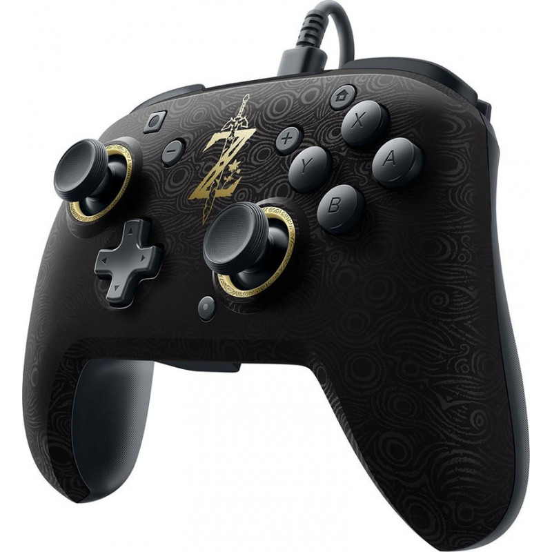 Faceoff Deluxe Wired Pro Controller for Nintendo Switch Zelda Breath of the Wild