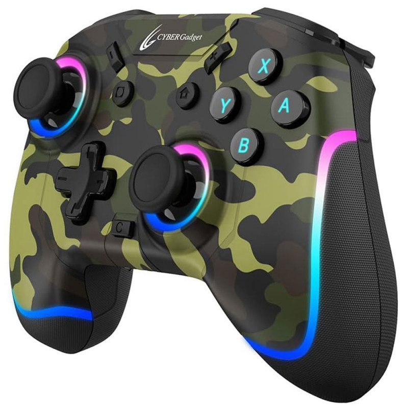 CYBER?Gaming Wireless Controller Mini HG for Nintendo Switch (Camouflage Green )