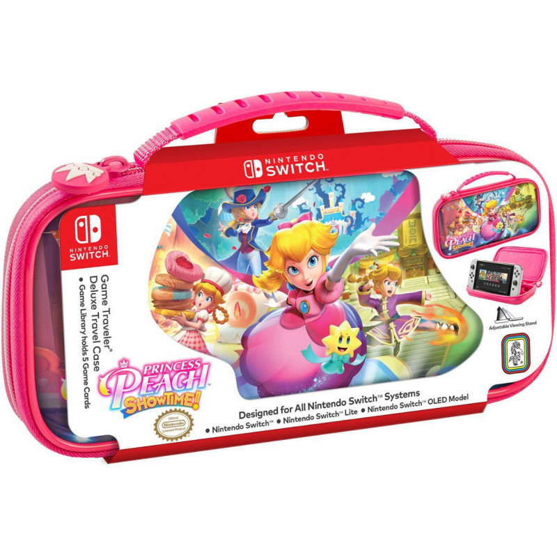 Game Traveler Deluxe Travel Case for Nintendo Switch (Princess Peach ShowTime)