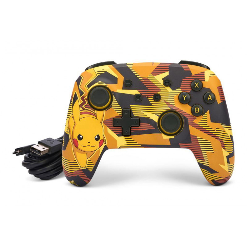 PowerA Enhanced Wired Controller for Nintendo Switch (Camo Storm Pikachu)