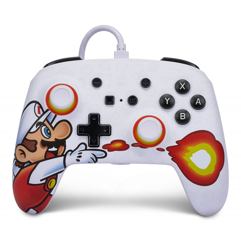 PowerA Enhanced Wired Controller for Nintendo Switch (Fireball Mario)