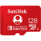 SanDisk Nintendo Switch R100/W90 microSDXC 128GB, UHS-I U3, Class 10