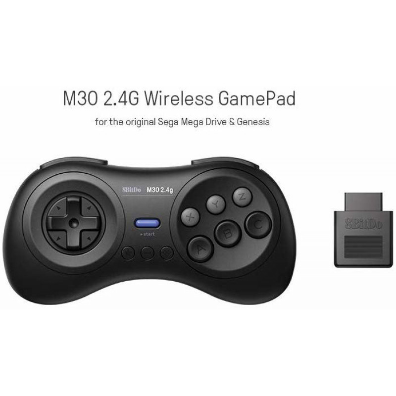 8BitDo M30 2.4G Wireless GamePad for MegaDrive (Black)