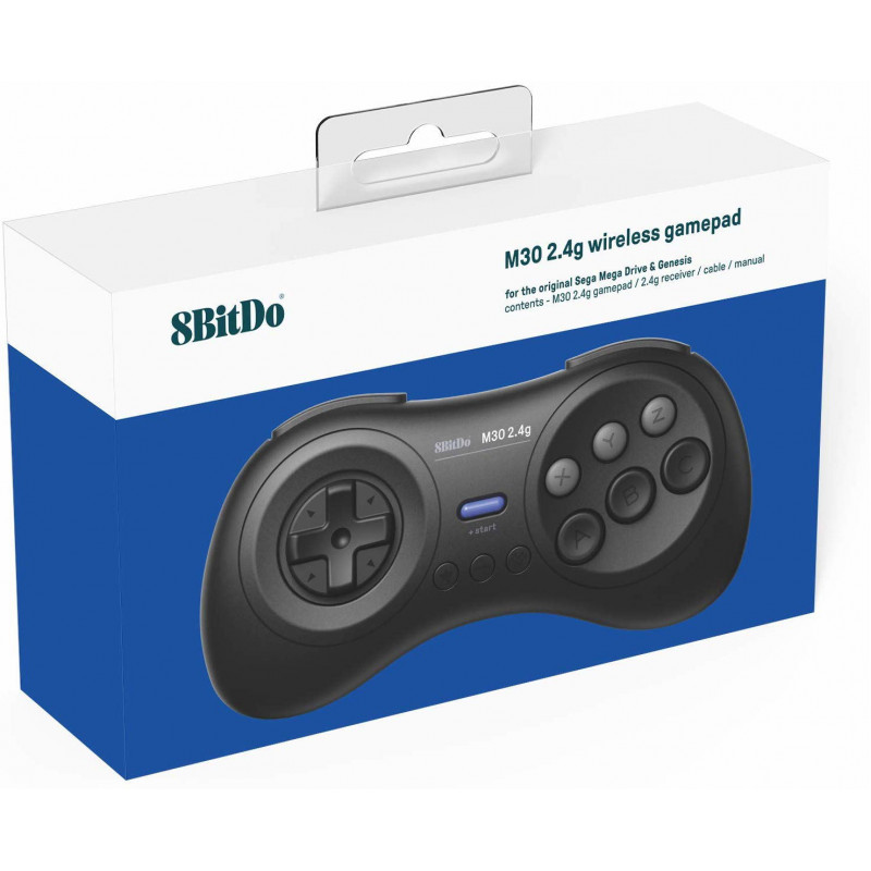 8BitDo M30 2.4G Wireless GamePad for MegaDrive (Black)