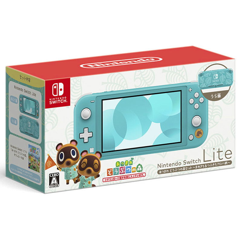 Nintendo Switch Lite [Animal Crossing: Mamekichi & Tsubukichi Aloha Pattern] (Turquoise)