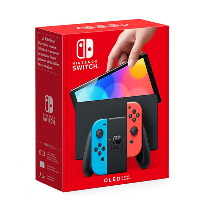 Nintendo Switch (OLED Model) Neon Red/Neon Blue Set