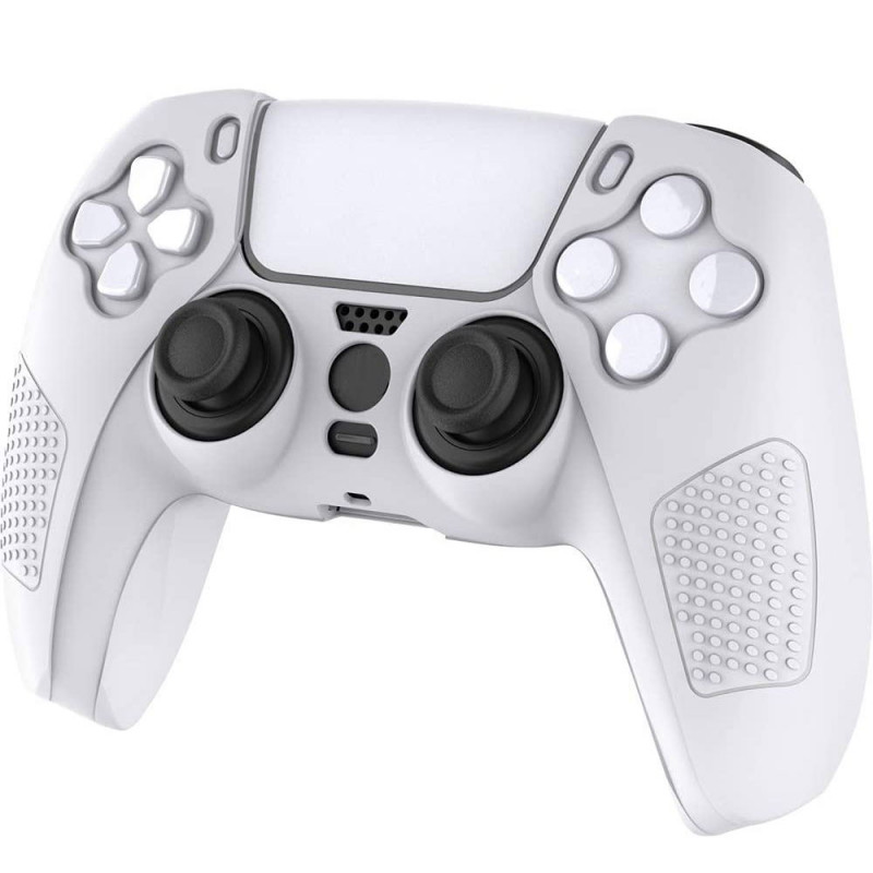 CYBER?Controller Silicon Cover for PlayStation 5 (White)