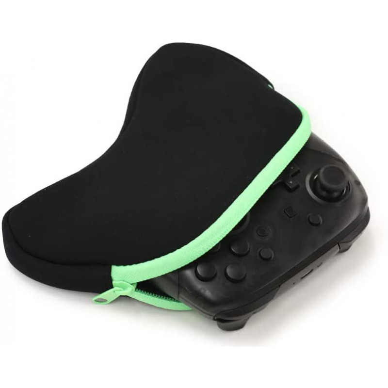 Controller Storage Pouch for PS5 / PS4 / Switch / Xbox (Black x Green)