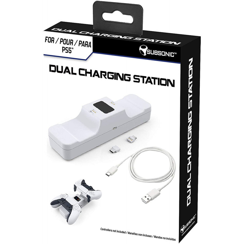 Dual Charging Station for DualSense Wireless Controller (White)