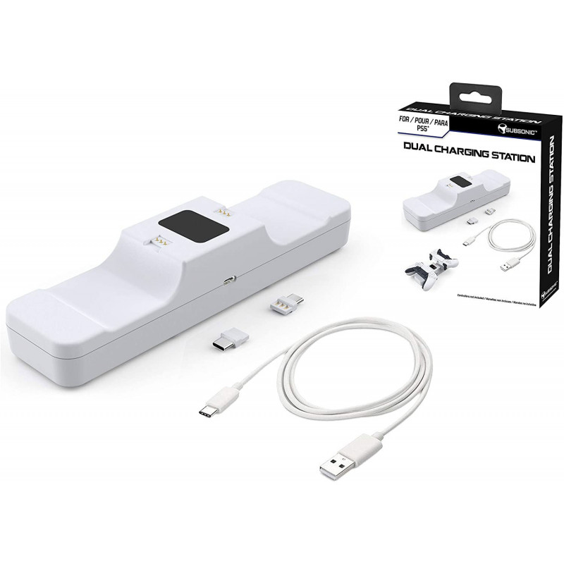 Dual Charging Station for DualSense Wireless Controller (White)