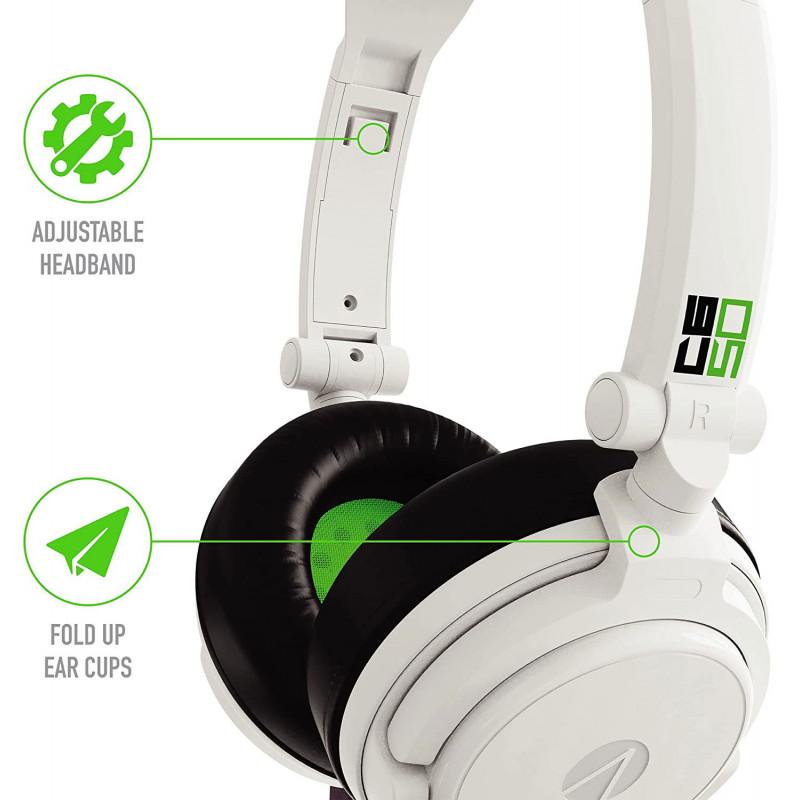 Stealth C6-50 Stereo Gaming Headset (Green / White)