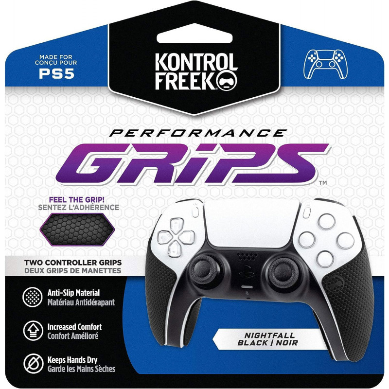 KontrolFreek Performance Grips for PS5 (Nightfall Black)