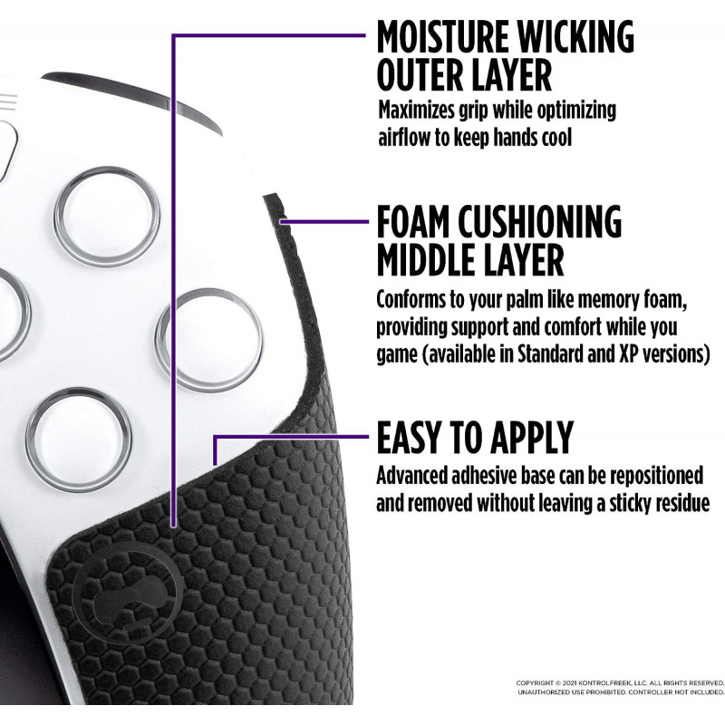 KontrolFreek Performance Grips for PS5 (Nightfall Black)