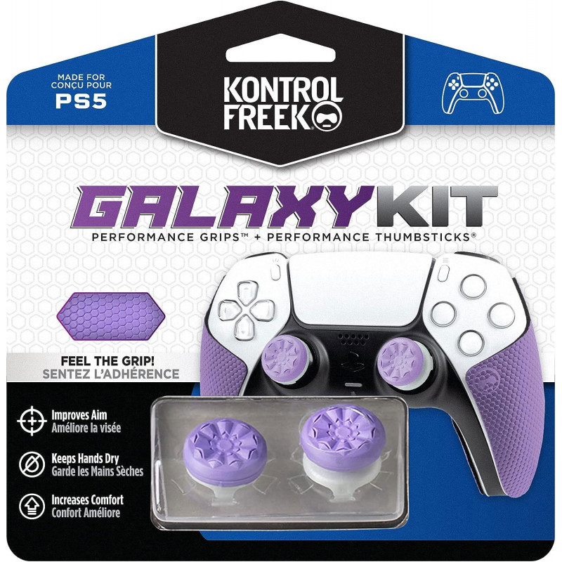 KontrolFreek Galaxy Performance Grips for PS5 (Purple)