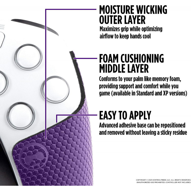 KontrolFreek Galaxy Performance Grips for PS5 (Purple)