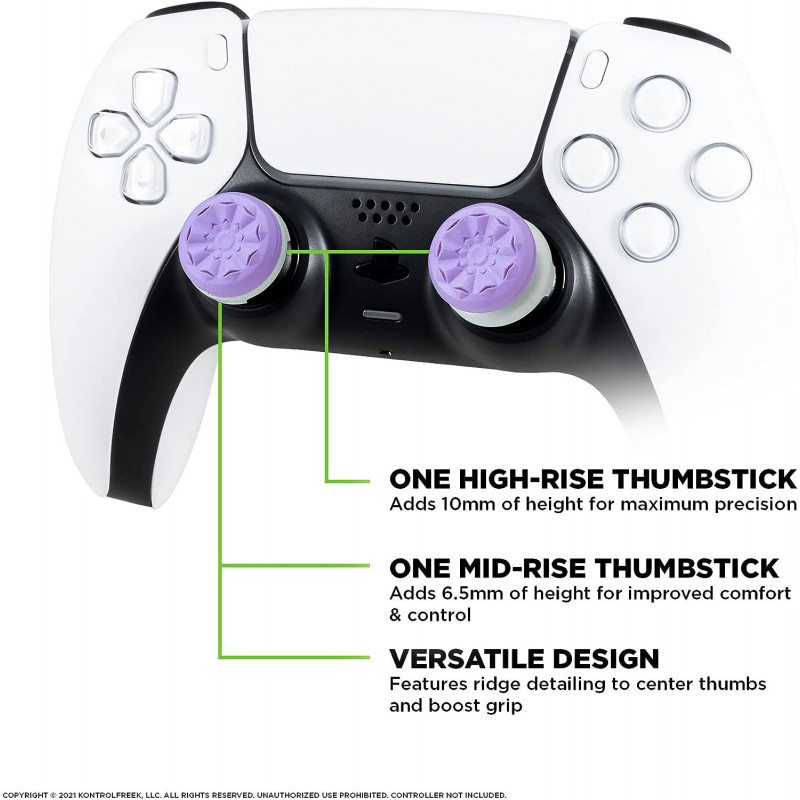 KontrolFreek Galaxy Performance Grips for PS5 (Purple)