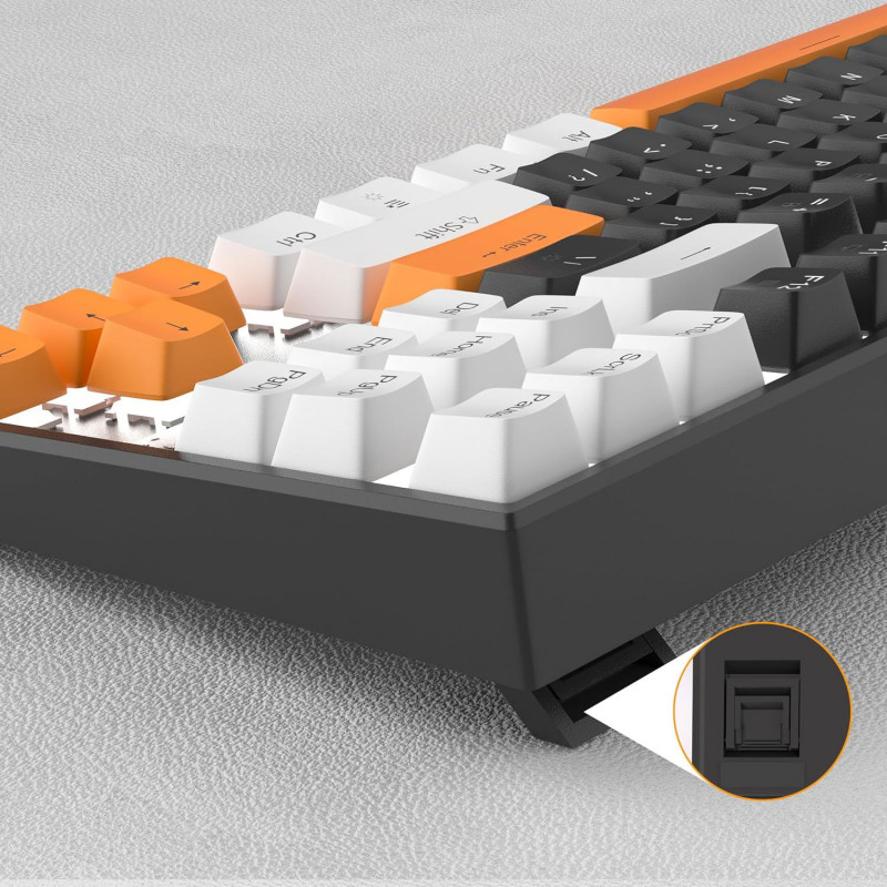 MageGee MK-STAR Wired Mechanical Keyboard (Carbon B) - Brown Switch