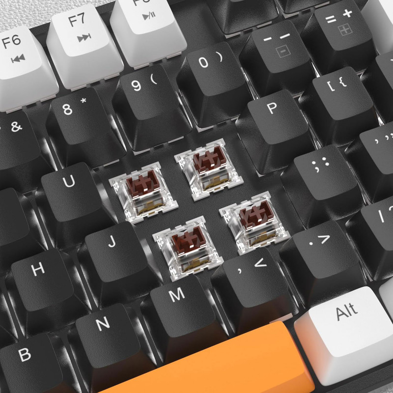 MageGee MK-STAR Wired Mechanical Keyboard (Carbon B) - Brown Switch