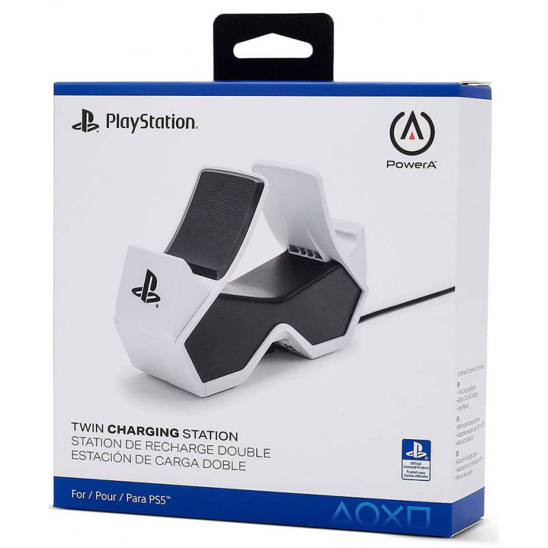 PowerA Twin Charging Station for DualSense Wireless Controllers for PS5 (White)