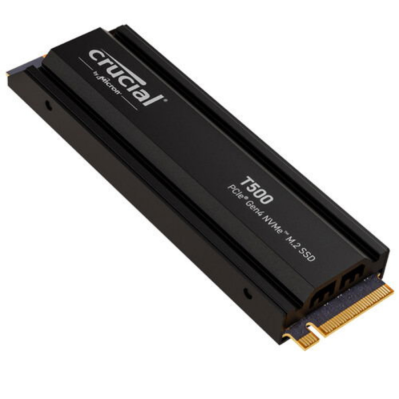 Crucial T500 SSD 1TB, M.2 2280 / M-Key / PCIe 4.0 x4, with Heatsink