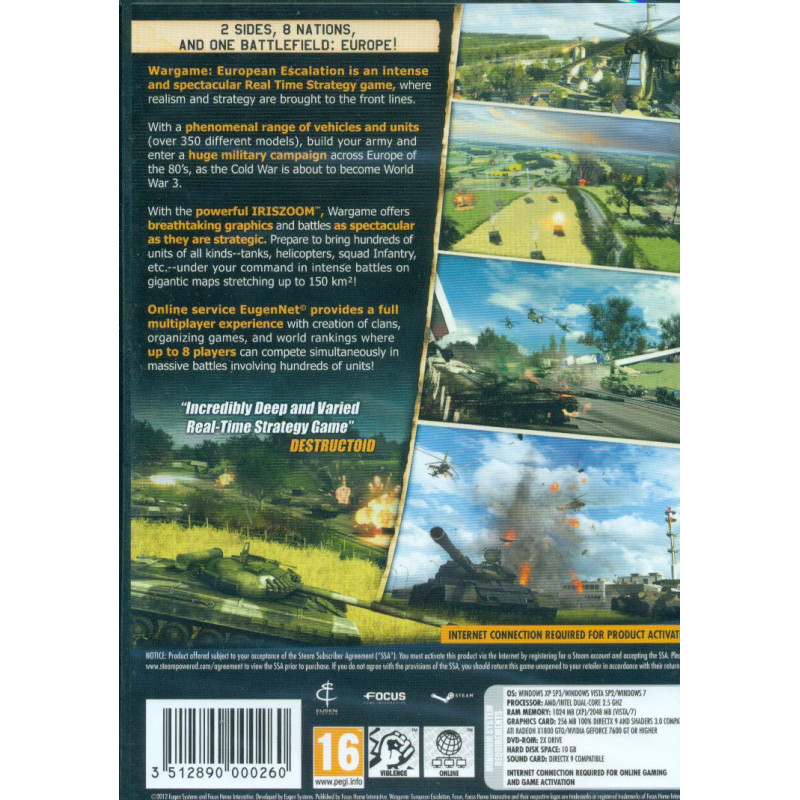 Wargame: European Escalation (DVD-ROM)